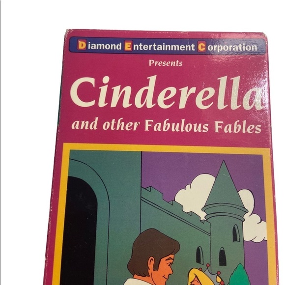 Cinderella & Fabulous Fables VHS – 1991 Vintage | Tested & Working - Picture 2 of 8